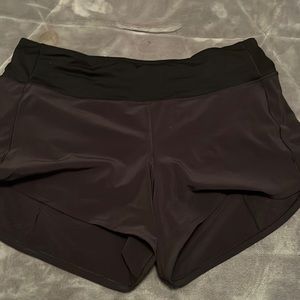 lululemon speed up shorts 4” black